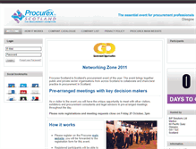 Tablet Screenshot of networking.procurexscotland.co.uk